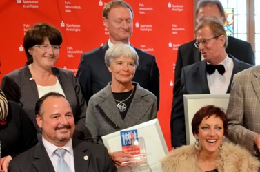 Von links: OB Cornelia Petzold-Schick, Dieter Busam, Norbert Griehaber, Helga Jannakos, Astrid Kai
