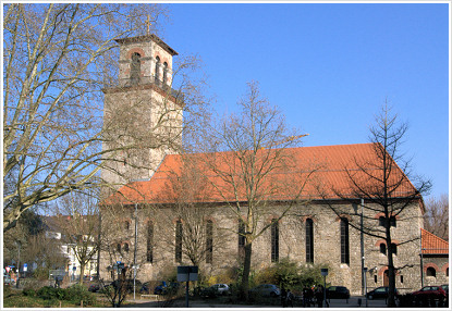 Lutherkirche Bruchsal im März 2011. Foto Dieter Müller